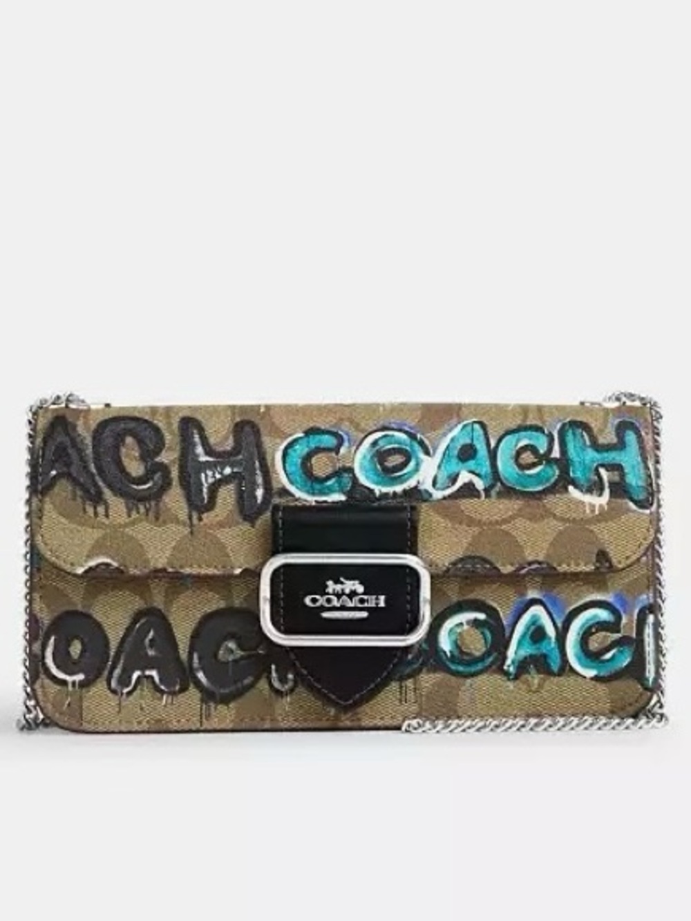 NWT Rare Coach X Mint + Serf Morgan Crossbody In Signature Canvas CM214